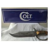 Colt Stone|  Mountain D-Guard Bowie Burnt Stag 801