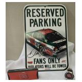 DaleEarnhardt Jr Reserved Parking Sign & DaleEarnhardt Jr Collectors Watch