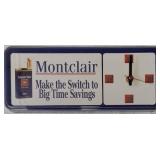 Vintage Montclair Cigarettes Clock