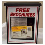 6 Black Outdoor Boxes for Free Brochures