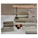 VINTAGE Elna Special Sewing Machine In Metal Case