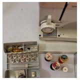 VINTAGE Elna Special Sewing Machine In Metal Case