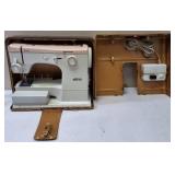 VINTAGE Elna Special Sewing Machine In Metal Case