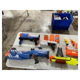 TABLE FULL OF NERF & RIVAL GUNS