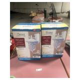 2 EXTERIOR WALL LANTERNS 10"X17-3/4" X 11"