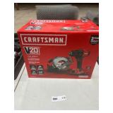 CRAFTSMAN V20 LITHIUM 2 TOOL COMBO CIRCULAR SAW & DRILL COMES W/ CHARGER & 2 BATTERIES