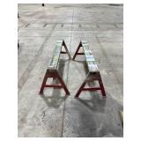 2 STEEL SAW HORSES