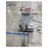 PNUEMATIC MOTORCYCLE LIFT W/ RAMP, DOLLEY, CENTER JACK, & REAR WHEEL REMOVABLE PANEL