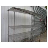 (UD1) Metal Shelf with Wheels 80" H...