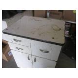 (A-1) Metal 3-Drawer Cabinet with L...