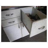(A-1) Metal 3-Drawer Cabinet with L...