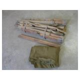 (BS) Vintage Military Folding Cot a...