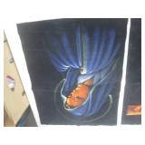(CSB) 2 Vintage Velvet Paintings 25...