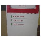 (F-3) 6 Foot Flocked Pine Tree...