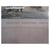 (A-4) Antique Framed "American Home...