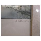 (A-4) Antique Framed "American Home...