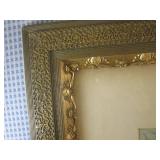 (A-4) Antique Framed "American Home...