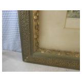 (A-4) Antique Framed "American Home...
