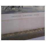 (A-4) Antique Framed "American Home...