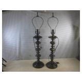 (CSB) Pair of Vintage Metal Table L...