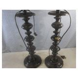 (CSB) Pair of Vintage Metal Table L...