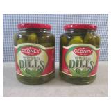 (C-3) 2 Jars of Gedney Whole Dills ...