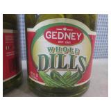 (C-3) 2 Jars of Gedney Whole Dills ...