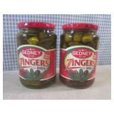 (C-3) 2 Jars of Gedney Zingers Dill...
