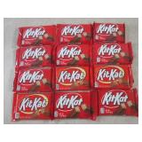 (B-1) 12 Kit Kat Candy Bars Past Da...