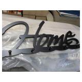 Home Wood Sign with Coat Hooks 31 x...