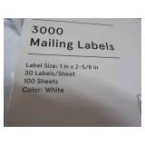 18000 Ct Mailing Labels...