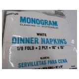 500 ct  Monogram White Dinner Napki...