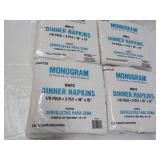 500 ct  Monogram White Dinner Napki...