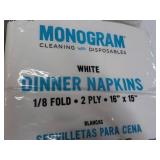 500 ct  Monogram White Dinner Napki...