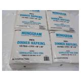500 ct  Monogram White Dinner Napki...