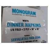 500 ct  Monogram White Dinner Napki...
