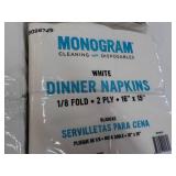 500 ct  Monogram White Dinner Napki...