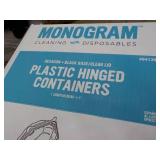 Case of 120 Plastic Hinged Containe...