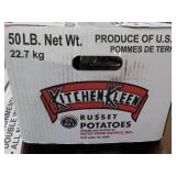50 lb. box Kitchen Kleen Russet Pot...