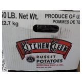 50 lb. box Kitchen Kleen Russet Pot...