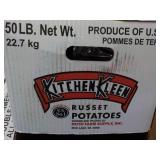 50 lb. box Kitchen Kleen Russet Pot...