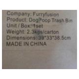 Furry Fusion Dog Poop Trash Bin Kit...