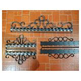 Three Vintage Metal Norwegain-Made Tapestry Hanging Sets