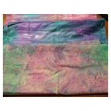 Four Batik/Watercolor/Tie Dye Cotton Materials 4 Yards Each
