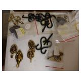 Lot of Metal Buttons, Danish Hooks, Etc