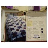 "Stars of the Night" Quilt- Pattern & Pieces & Materials