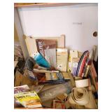 Box of Notions-New & Used Velcro, Binding, Zippers, Etc