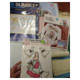 Baby Crosstitch Patterns, Daisy Kingdom Kit, Blankies, Ribbons & Aida Cloth