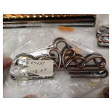 Four Vintage Metal Norwegian-Made Tapestry Hanging Sets