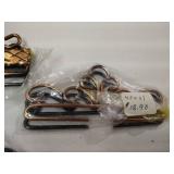 Four Vintage Metal Norwegian-Made Tapestry Hanging Sets